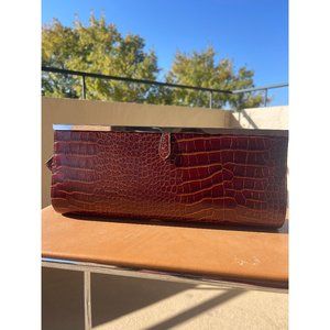 NWT Chocolat Blu Brown Purse with Strap One Size